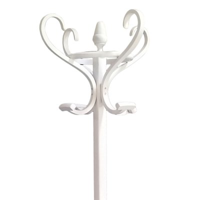 Art Nouveau Bent Beech & White Lacquered Coat Rack in Thonet style-NJV-1311173