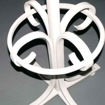 Art Nouveau Bent Beech & White Lacquered Coat Rack in Thonet style-NJV-1311173