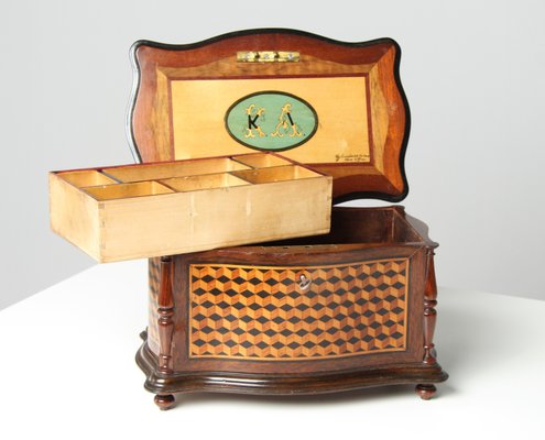 Art Nouveau Box with Marquetry, 1906-ZLE-2023731