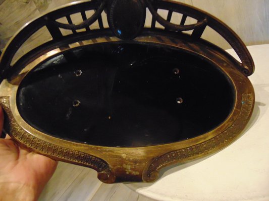 Art Nouveau Brass & Ash Pan or Letter Base, 1890s-CAQ-1407582