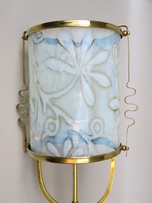 Art Nouveau Brass Ceiling Light-EY-1175416