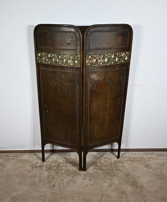 Art Nouveau Brass Screen, 1900-RVK-1793624