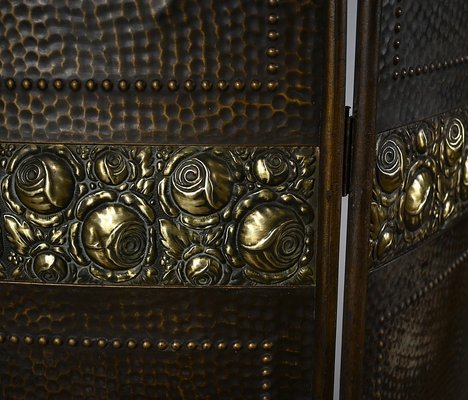 Art Nouveau Brass Screen, 1900-RVK-1793624