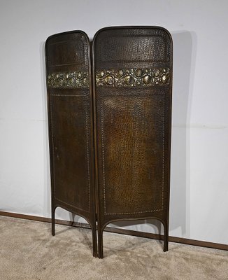 Art Nouveau Brass Screen, 1900-RVK-1793624