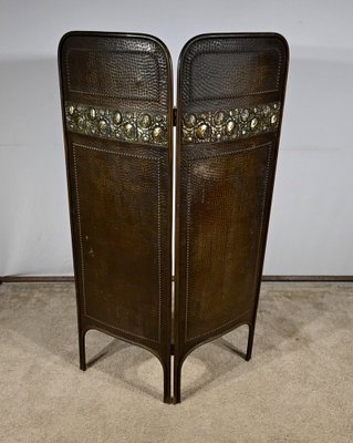 Art Nouveau Brass Screen, 1900-RVK-1793624