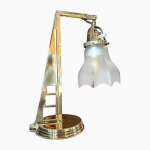 Art Nouveau Brass Table Lamp, 1910s-XSL-2020143