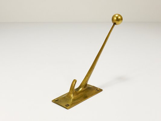 Art Nouveau Brass Wall Hook by Adolf Loos for Knize & Comp. Vienna, Austria, 1909-MWV-1820533