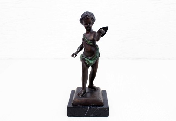 Art Nouveau Bronze Statuette by Eduardo Rossi, 1950-BQF-1726474