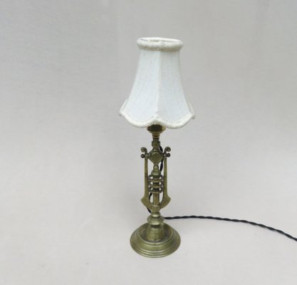 Art Nouveau Bronze Table Lamp-EY-1358263