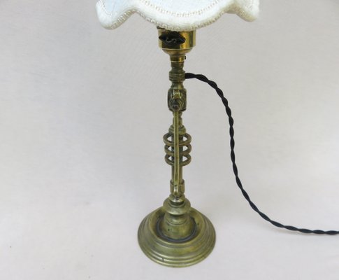 Art Nouveau Bronze Table Lamp-EY-1358263