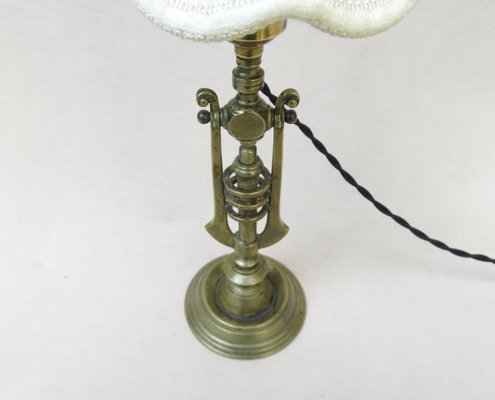 Art Nouveau Bronze Table Lamp-EY-1358263