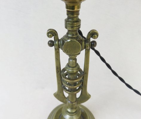 Art Nouveau Bronze Table Lamp-EY-1358263