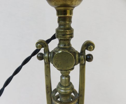 Art Nouveau Bronze Table Lamp-EY-1358263