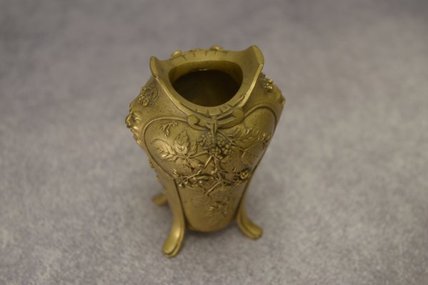 Art Nouveau Bronze Vase by Louchet Ciseleur, 1900s-NEN-2023677