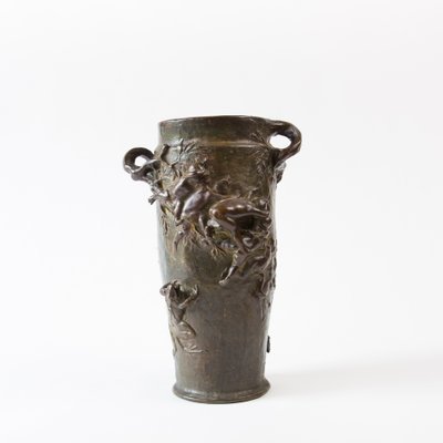 Art Nouveau Bronze Vase from Gustave-Joseph Cheret-FSD-605638