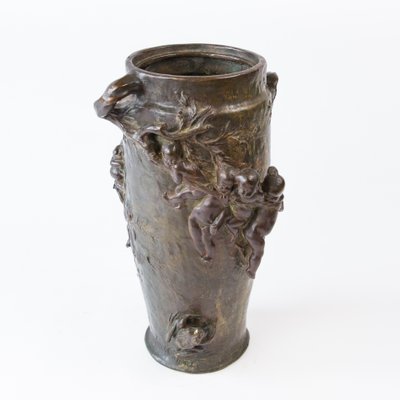 Art Nouveau Bronze Vase from Gustave-Joseph Cheret-FSD-605638