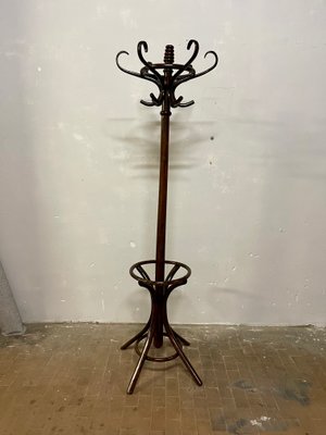 Art Nouveau Brown Beech Coat Rack-NUO-1285498