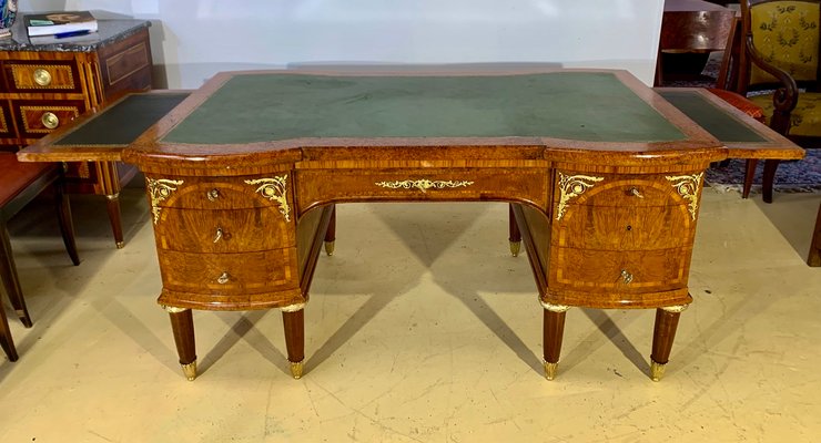 Art Nouveau Bureau in Wood Marquetry, 1920s-EQU-1417221