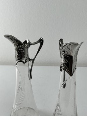 Art Nouveau Carafe without Closure from WMF, 1890s, Set of 2-KKG-1705867