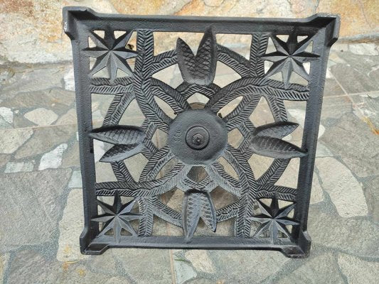 Art Nouveau Cast Iron Christmas Tree Stand-CAQ-1732225