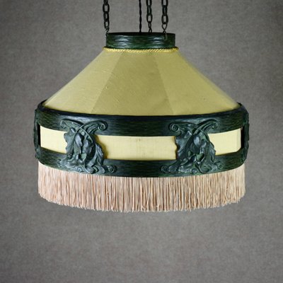 Art Nouveau Ceiling Lamp in Bronze from Böhlmarks, Sweden, 1910s-RNM-2032238