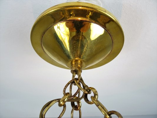 Art Nouveau Ceiling Lamp in Polished Brass-FPY-943530