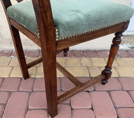 Art Nouveau Chair in Oak, Early 20th Century-WQQ-2022913