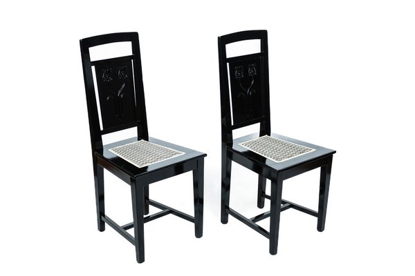 Art Nouveau Chairs by Friedrich Otto Schmidt, Set of 2-TSE-1293508