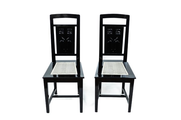 Art Nouveau Chairs by Friedrich Otto Schmidt, Set of 2-TSE-1293508