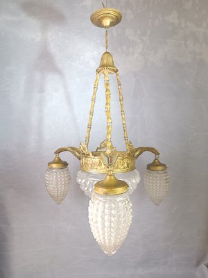 Art Nouveau Chandelier, 1890s-ZVO-1421689