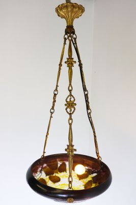 Art Nouveau Chandelier by Daumnancy & A. Petitot, 1910s-WIP-1729966