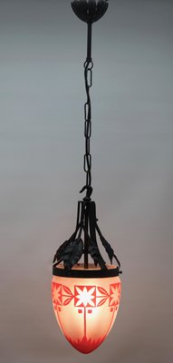 Art Nouveau Chandelier from Luneville France, 1900s-MJY-1148991