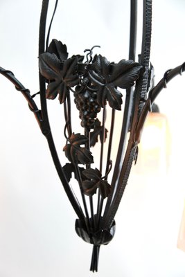 Art Nouveau Chandelier from Muller Frères Luneville, 1900s-MJY-1148894