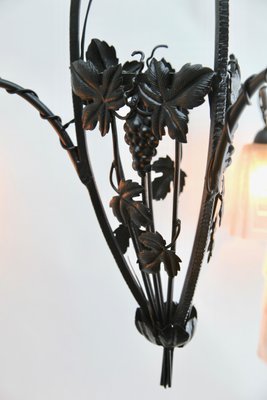 Art Nouveau Chandelier from Muller Frères Luneville, 1900s-MJY-1148894