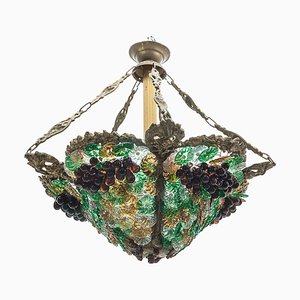 Art Nouveau Chandelier in Glass Paste, 1890s-JCN-1727824