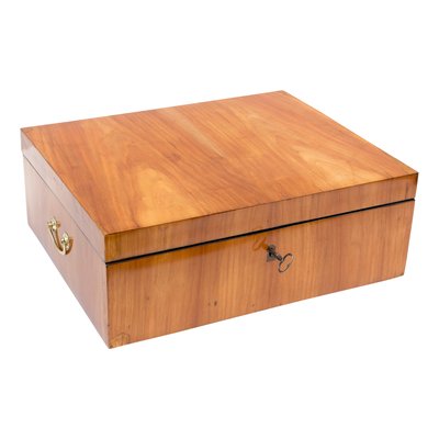 Art Nouveau Cherry Wood Casket-WFJ-1068945