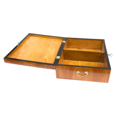 Art Nouveau Cherry Wood Casket-WFJ-1068945