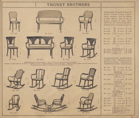 Art Nouveau Children's Rocking Chair by Marcel Kammerer for Gebrüder Thonet, 1910-ZNO-2028272