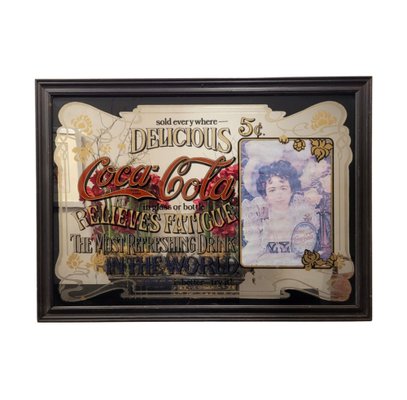 Art Nouveau Coca-Cola Mirror Poster, France, 1960s-NUC-1736848