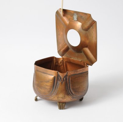 Art Nouveau Copper Ashtray by Albin Muller for Eduard Hueck-IXK-1009571