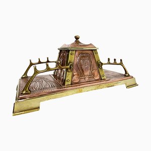 Art Nouveau Copper Inkwell, England, 1890s-1910s-UCH-1375354