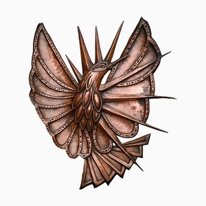 Art Nouveau Copper Relief Wall Decoration-RIK-1793722