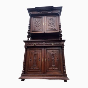 Art Nouveau Cupboard in Oak, 1900s-WQQ-2027209