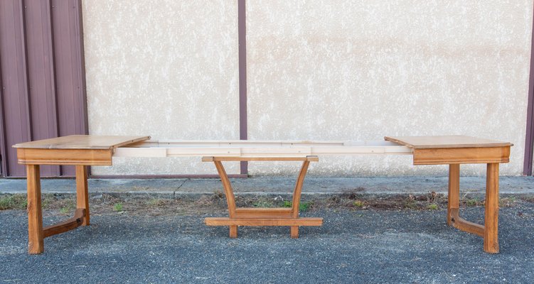 Art Nouveau Dining Table with Extentions, France, 1890s-RIU-1734477