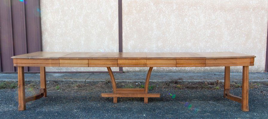 Art Nouveau Dining Table with Extentions, France, 1890s-RIU-1734477