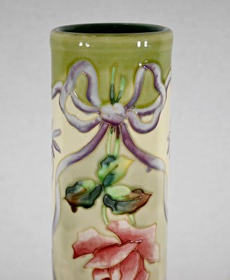 Art Nouveau Earthenware Vase from Longchamp, 1890s / 1900s-RVK-1378174