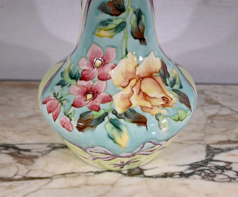 Art Nouveau Earthenware Vase from Longchamp, 1890s / 1900s-RVK-1378174