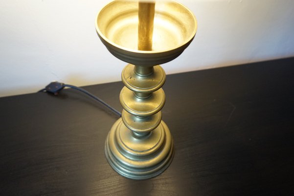 Art Nouveau Empire Brass Table Lamp, 1890s-HUW-1787855