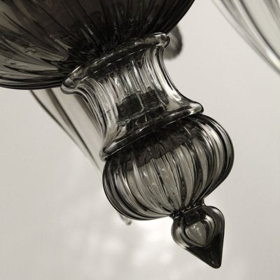 Art Nouveau Fauve Chandelier in Gray Blown Murano Glass from Barovier & Toso, 1920s-MPO-985311