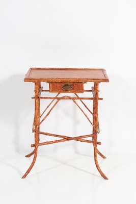 Art Nouveau Faux Bamboo Tea Table, 1900s-MY-1132917